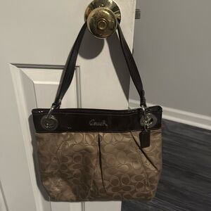 Brown coach purse